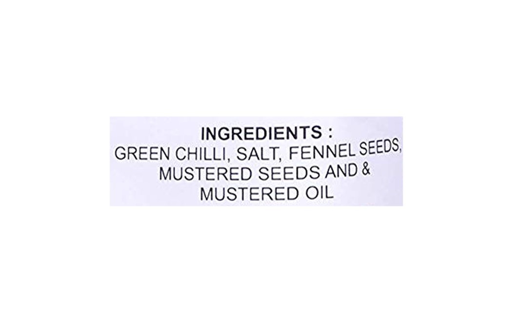 Sun Grow Organic Stuffed Banarsi Green Chilli Pickle   Plastic Jar  1 kilogram